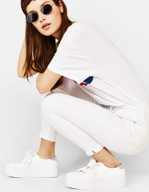 Super skinny mid-rise trousers